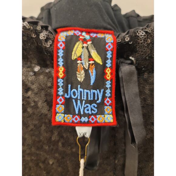 Johnny Was Sequin Gold Jett Jogger Pants - Picture 4 of 7